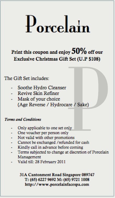 50% off Porcelain Christmas Gift Set